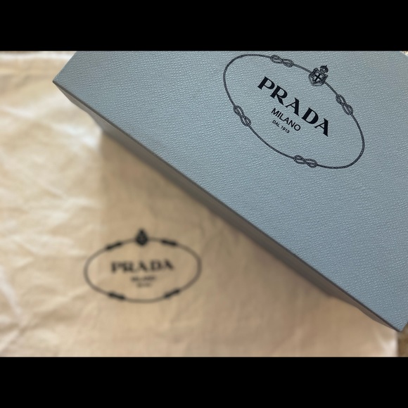 BRAND NEW Prada denim Logo Flat Espadrille Sandals - Picture 3 of 6
